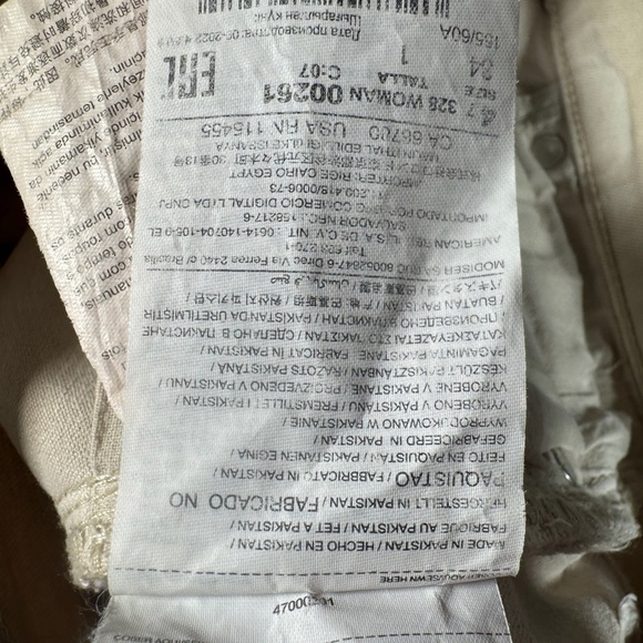 MNG Jeans Womens 2 Ivory Sienna Flare Mid Rise Raw Hem - Picture 6 of 14